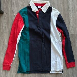 Retro Long Sleeve Collar Shirt